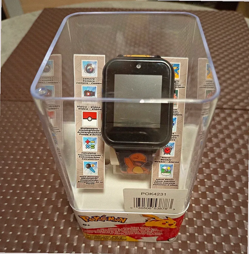Pokémon POK4231 Kinder-Smartwatch mit Kamera, Touchscreen, Wecker, Armband