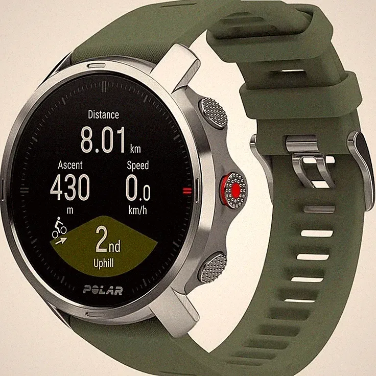 Polar Grit X Multisportuhr GPS Green Band M-L Uhr Watch Smart Tracker