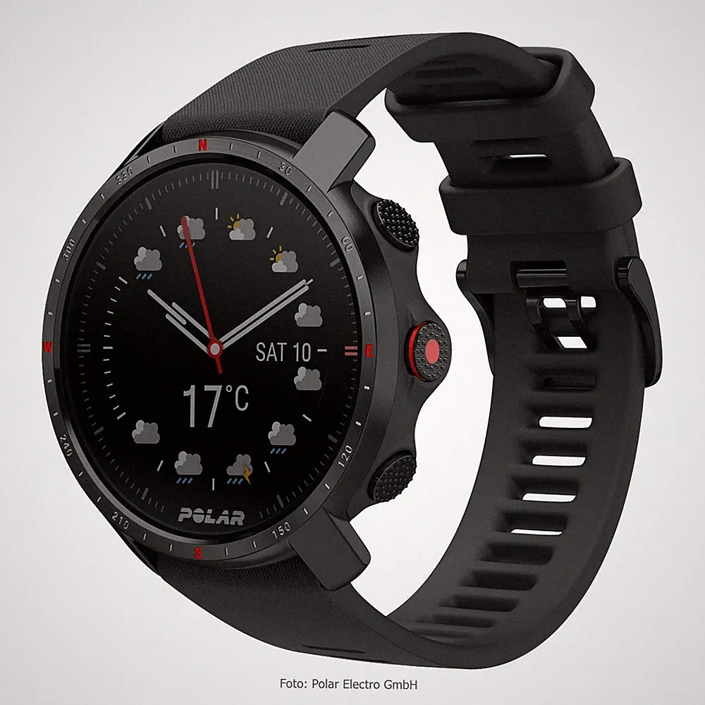 Polar Grit X Pro GPS Multisport Uhr Sportuhr Fitnesstracker Smartwatch schw697