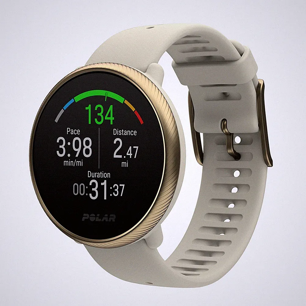 Polar IGNITE 2 Champagne Gold Smartwatch Bluetooth 43mm GPS Fitnesstracker