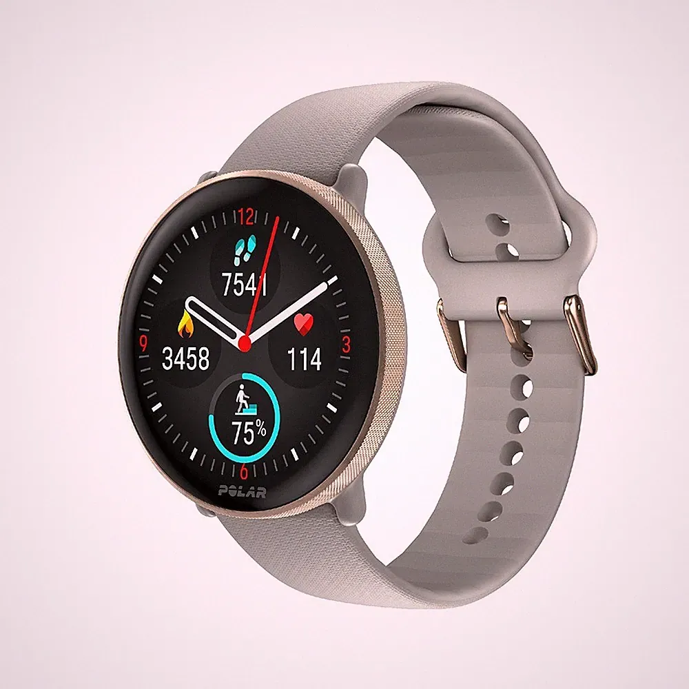 Polar Ignite 3 GPS Fitness Smart Watch Gold Greige S-L AMOLED Herzfrequenz 1,2oz