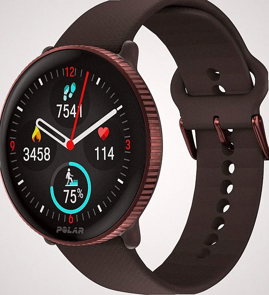 Polar Ignite 3 GPS Fitness Smartwatch Kupfer Braun S-L AMOLED Herzfrequenz 1,2oz