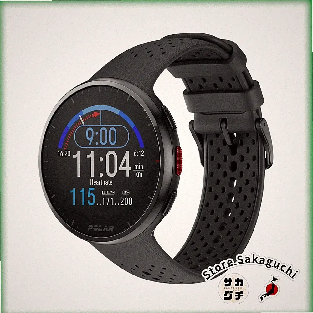 Polar Pacer Pro GPS Laufuhr leicht 41g Herzfrequenzbarometer schwarz