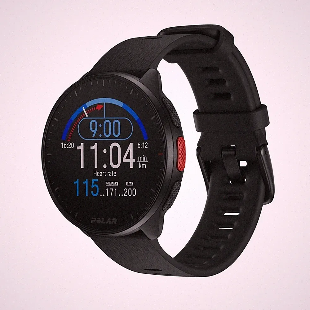 Polar Pacer - Smartwatch - Sportuhr - GPS - Proprietär - 1,2 Zoll - schwarz