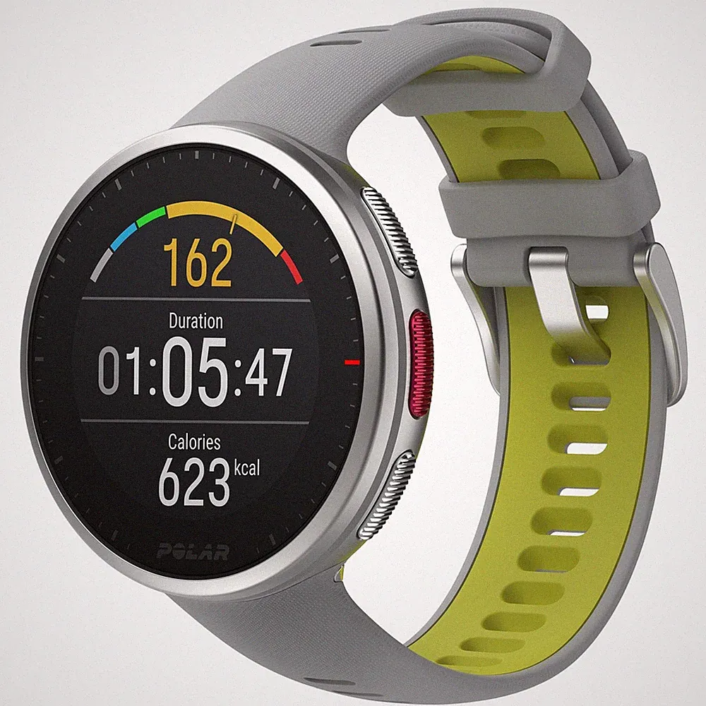 Polar Vantage V2 Multisportuhr Smartwatch Sportuhr Fitness grau lime - Neu
