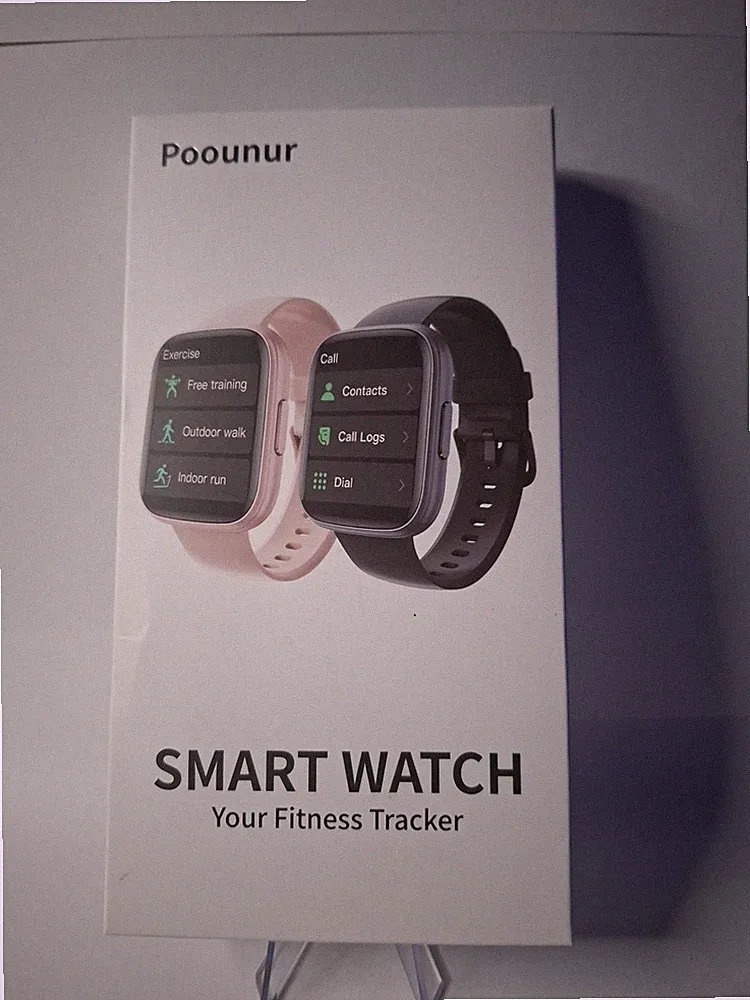 Poounur Smart Watch Bluetooth Call Text Function, Fitness Tracker