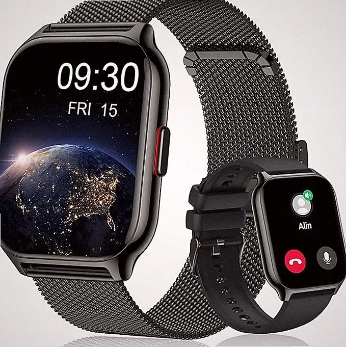 Popglory P66 Smartwatch für Damen, 2 Armbänder