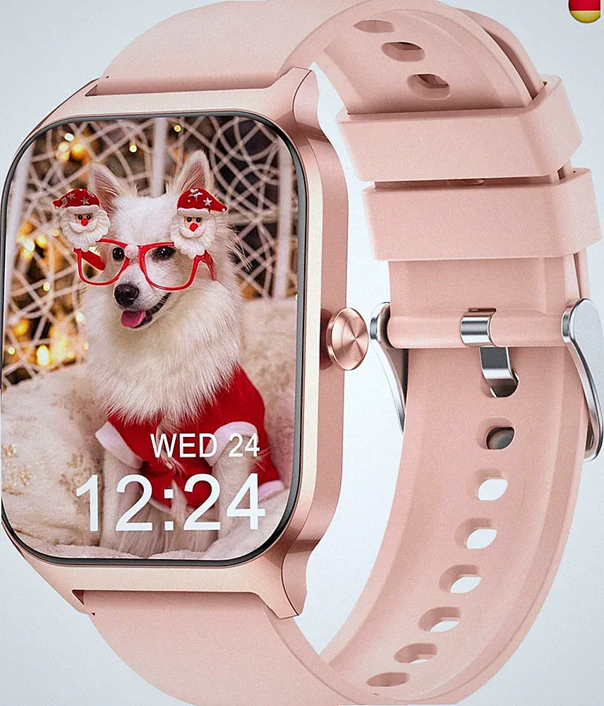 Popglory Smartwatch Kinder Damen Herren, 100+ Sportmodi & 24/7 Gesundheit