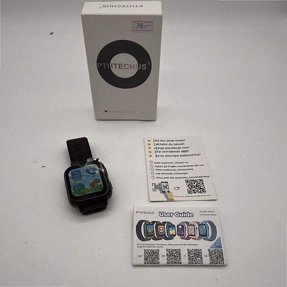 PTHTECHUS Kinder Smartwatch 1.68'' mit Anruf SOS Spiele Kamera Musik