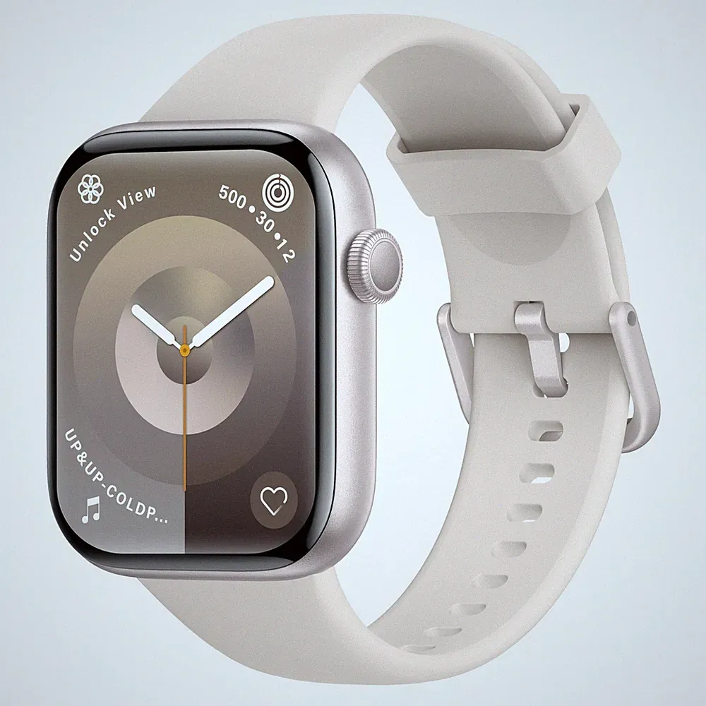 R1954 Smartwatch für Damen und Herren, 1,85" HD-Touchscreen