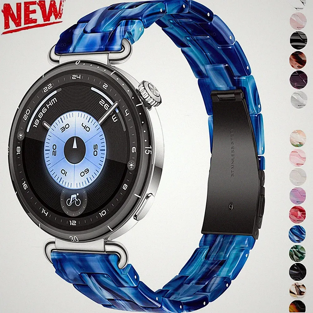 Resin Edelstahl Armband Uhrenarmband Universal 18mm 20mm 22mm Smart Watch Band