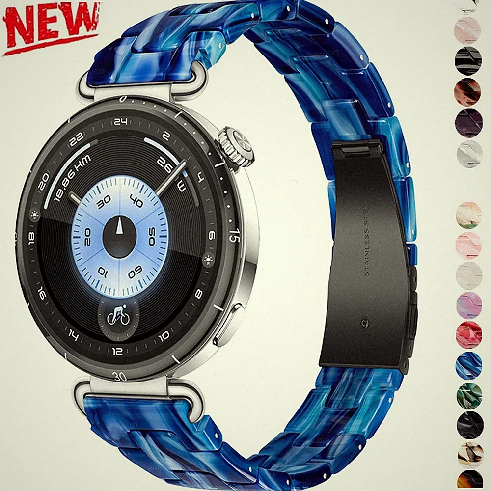 Resin Edelstahl Armband Uhrenarmband Universal 18mm 20mm 22mm Smart Watch Band