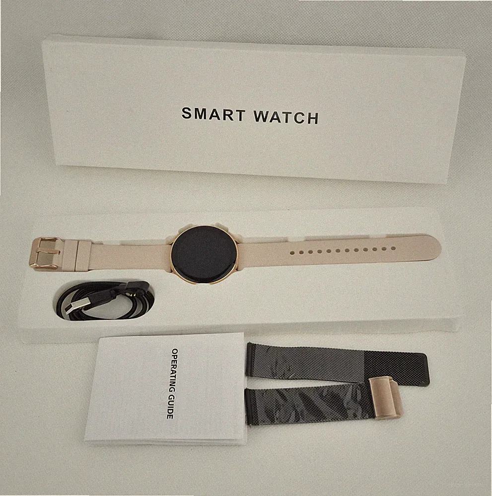 RifePhi Smartwatch Damen 1,39 Zoll Touchscreen Fitnessuhr SpO2 Blutdruck 120 Spo