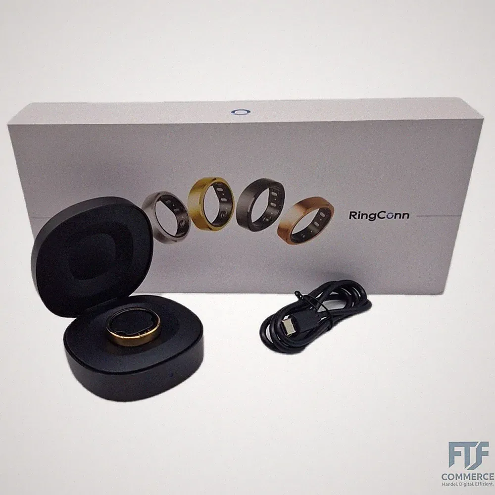 RingConn Gen 2 Smart Ring Größe 13, weltweit erstes Schlafapnoe-Monitoring, Kein