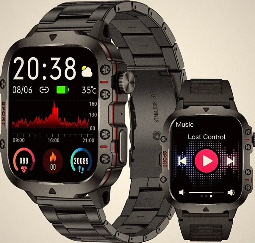 Robuste Outdoor-Smartwatch QX11 – Der perfekte Begleiter für Alltag & Abenteuer!