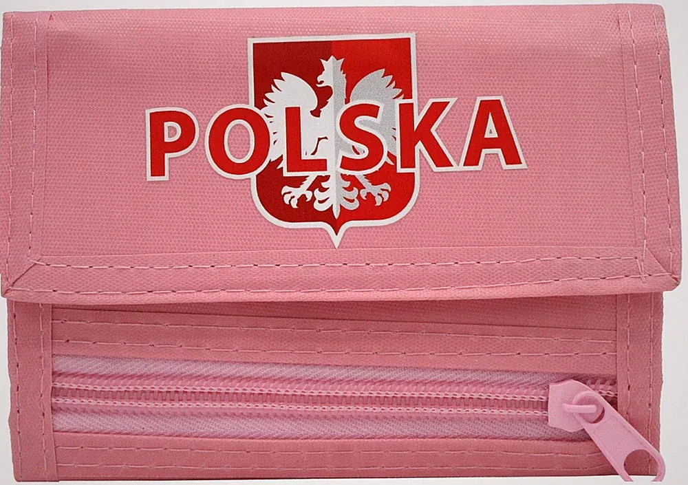 Rosa Portemonnaie aus Polyester für Damen