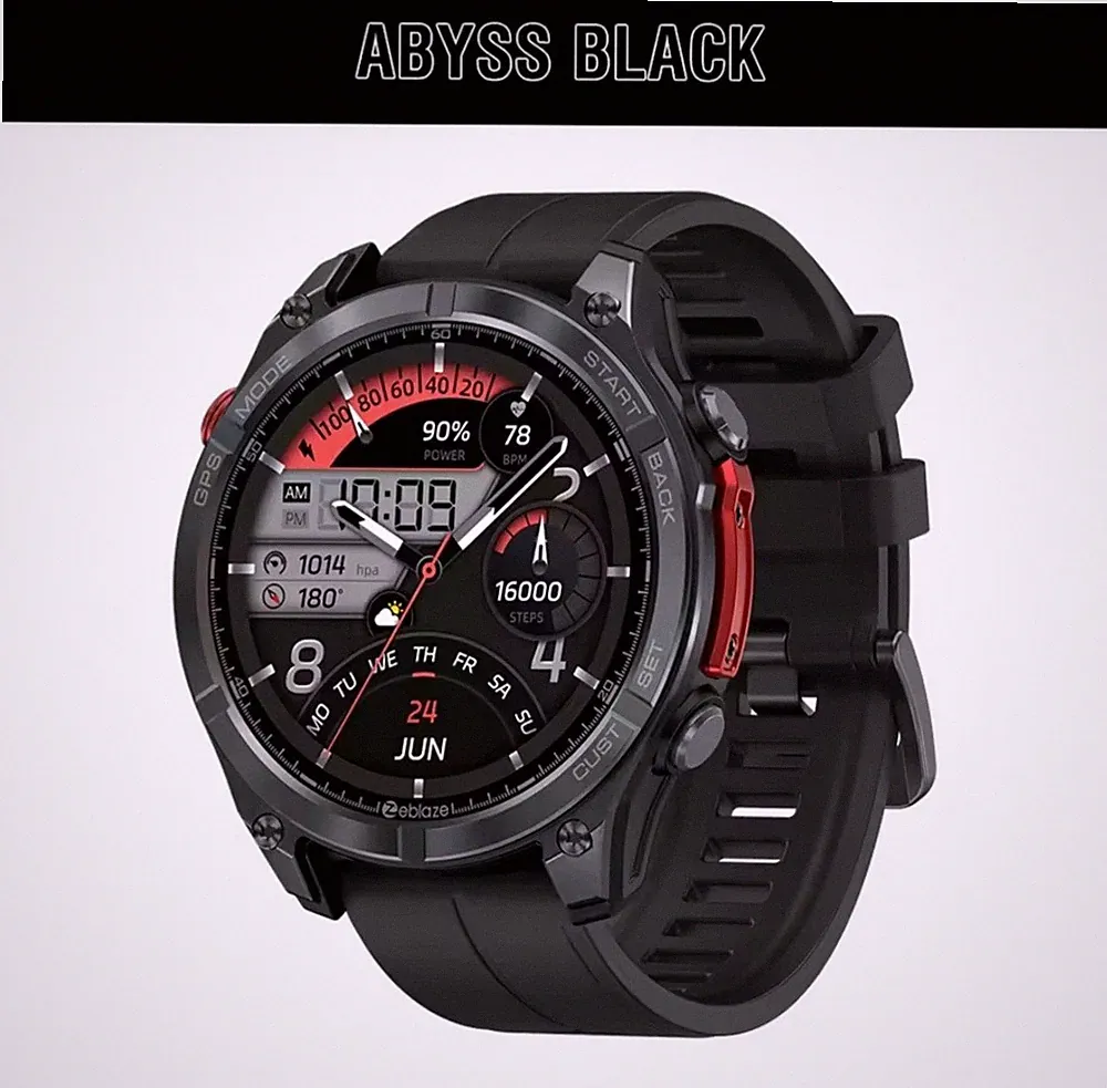 Rugged GPS Smartwatch AMOLED Display 5ATM Wasserdicht Outdoor Militär-Standard