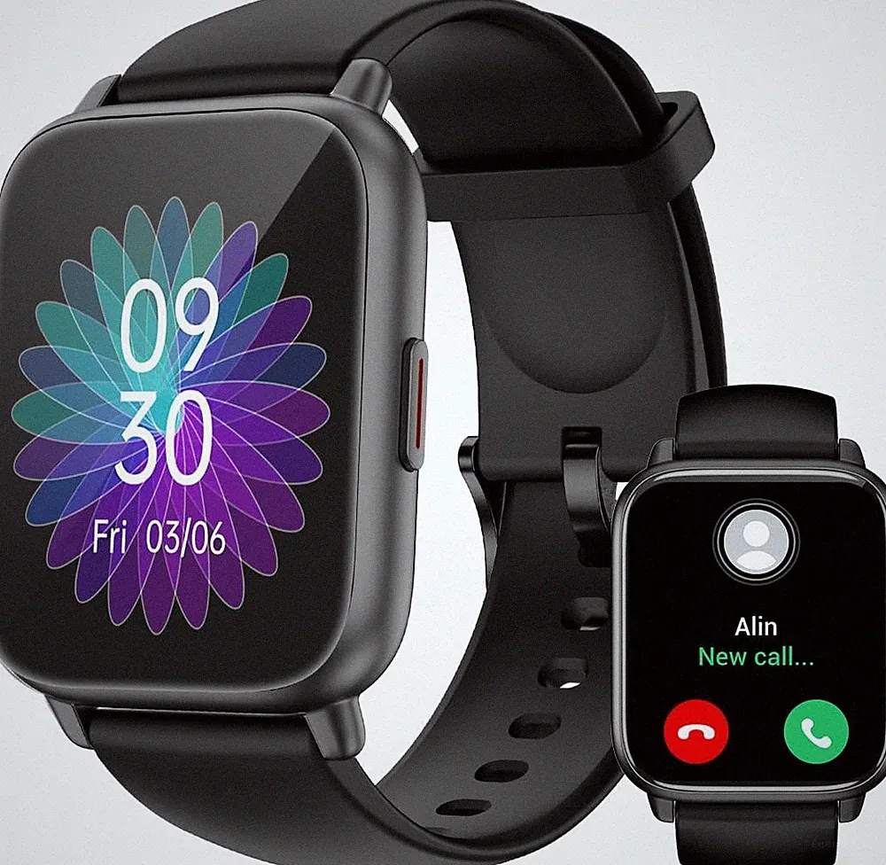 RUIMEN Smartwatch Mit Telefonfunktion,Smartwatch Für Damen Herren 1.85'' HD