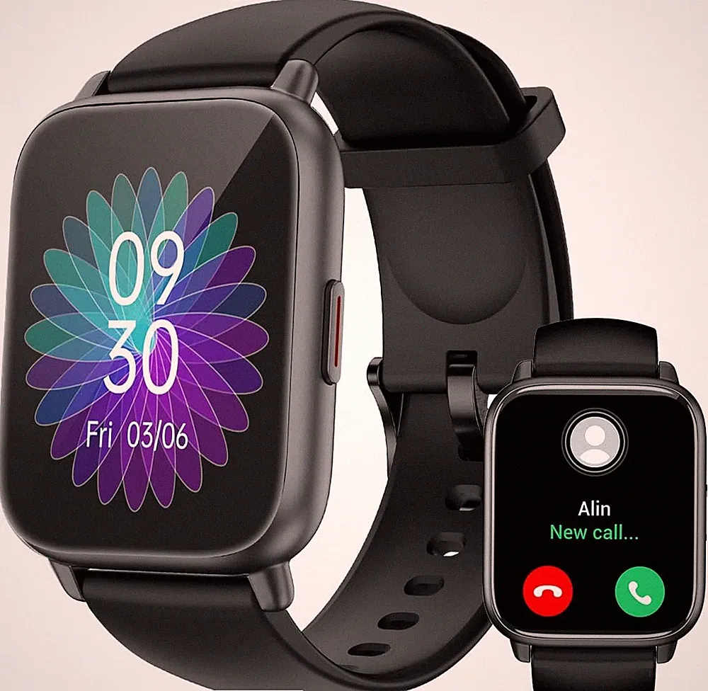 RUIMEN Smartwatch Mit Telefonfunktion,Smartwatch Für Damen Herren 1.85'' HD Scre