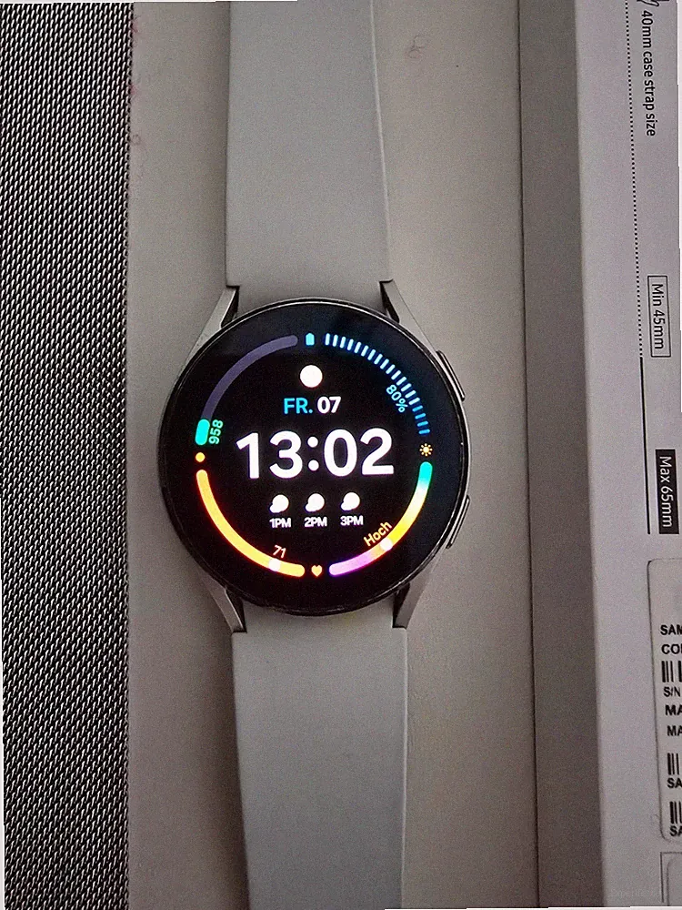 samsung galaxi smartwatch 4, 40mm mit Wechselarmband silber
