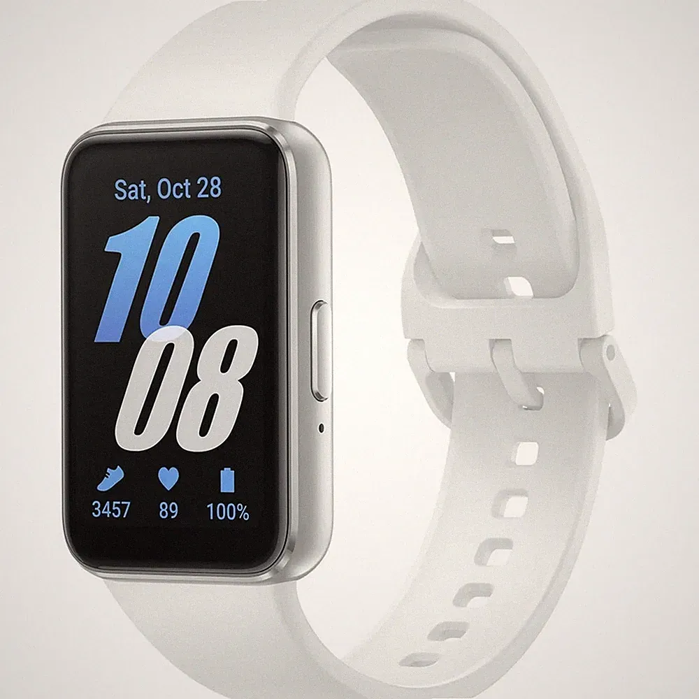 Samsung Galaxy Fit 3 Smartwatch Fitnesstracker - Silber/ Prism Crush White Weiß