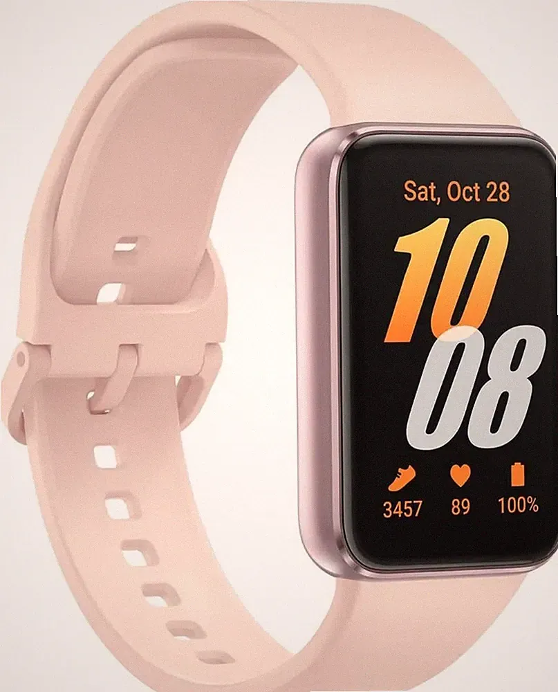 Samsung Galaxy Fit3 Smartwatch pink gold / rosa, Touchscreen, Fitness-Tracker