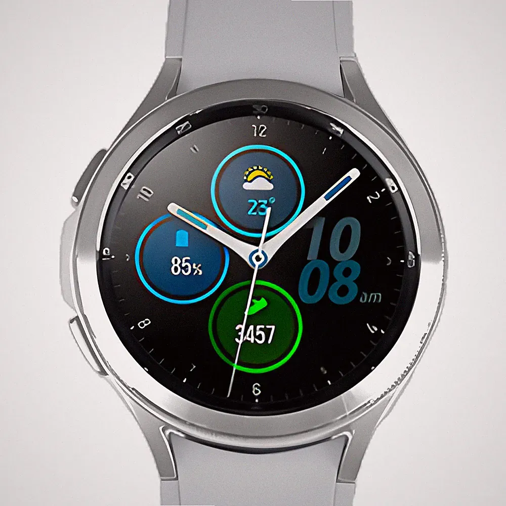 Samsung Galaxy Watch 4 Classic 46 mm Silber LTE Smartwatch Sehr Gut DE Händler