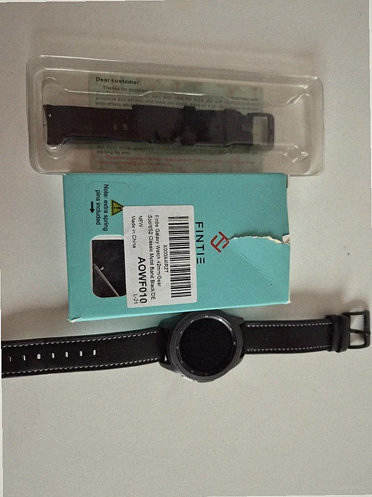 Samsung Galaxy Watch 42mm – Midnight Black – Smartwatch + 2 Extra-Armbänder
