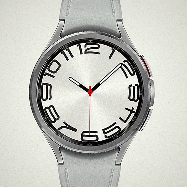 Samsung Galaxy Watch 6 SM-R965 Silber Smartwatch 47 mm digitaler Touchscreen