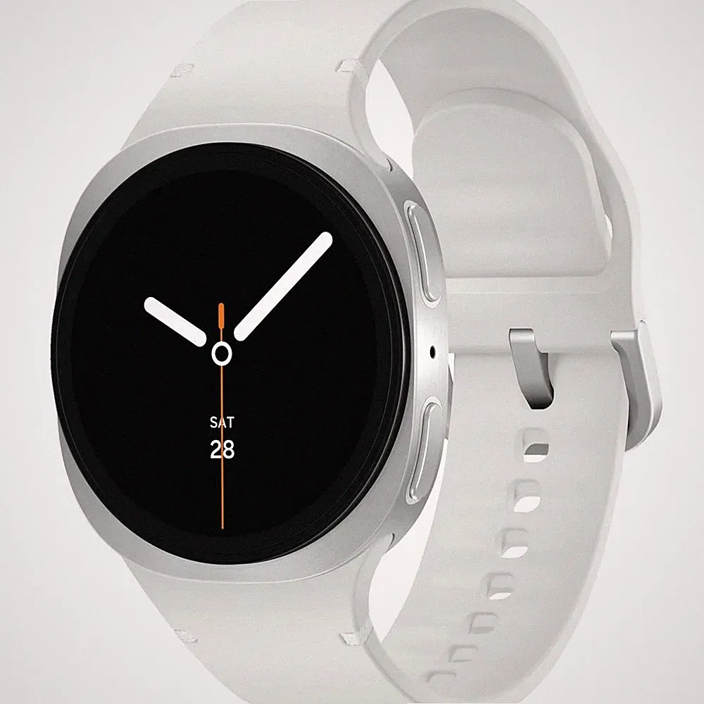 Samsung Galaxy Watch 8 40 mm Smartwatch Silver (130-180 mm) Kautschuk
