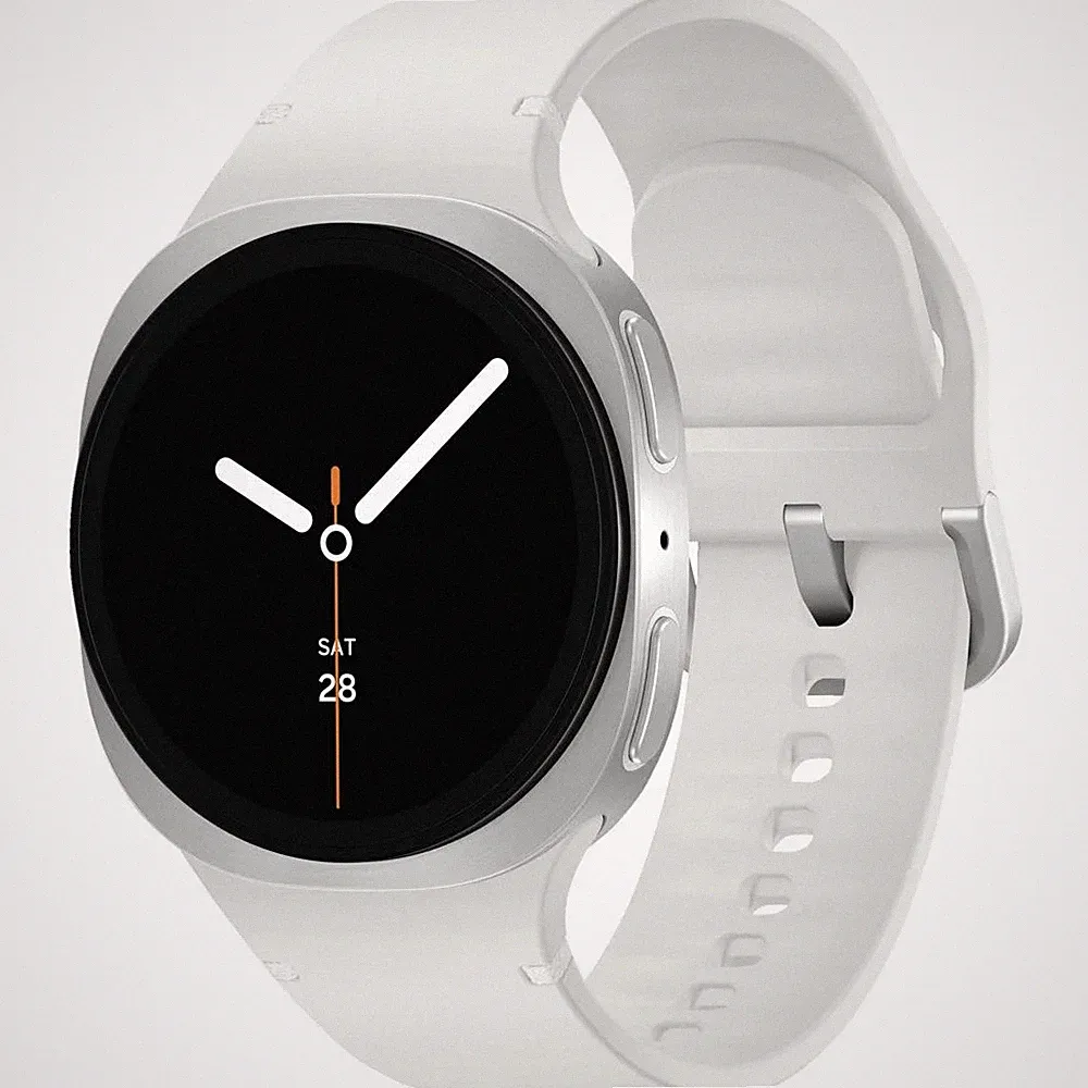 Samsung Galaxy Watch 8 40 mm Smartwatch Silver (130-180 mm) Kautschuk