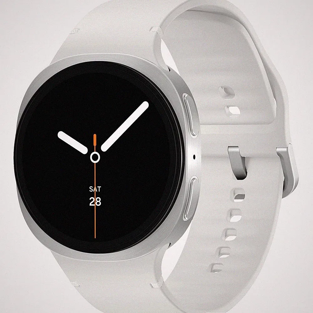 Samsung Galaxy Watch 8 44 mm Smartwatch Silver (145-205 mm) Kautschuk