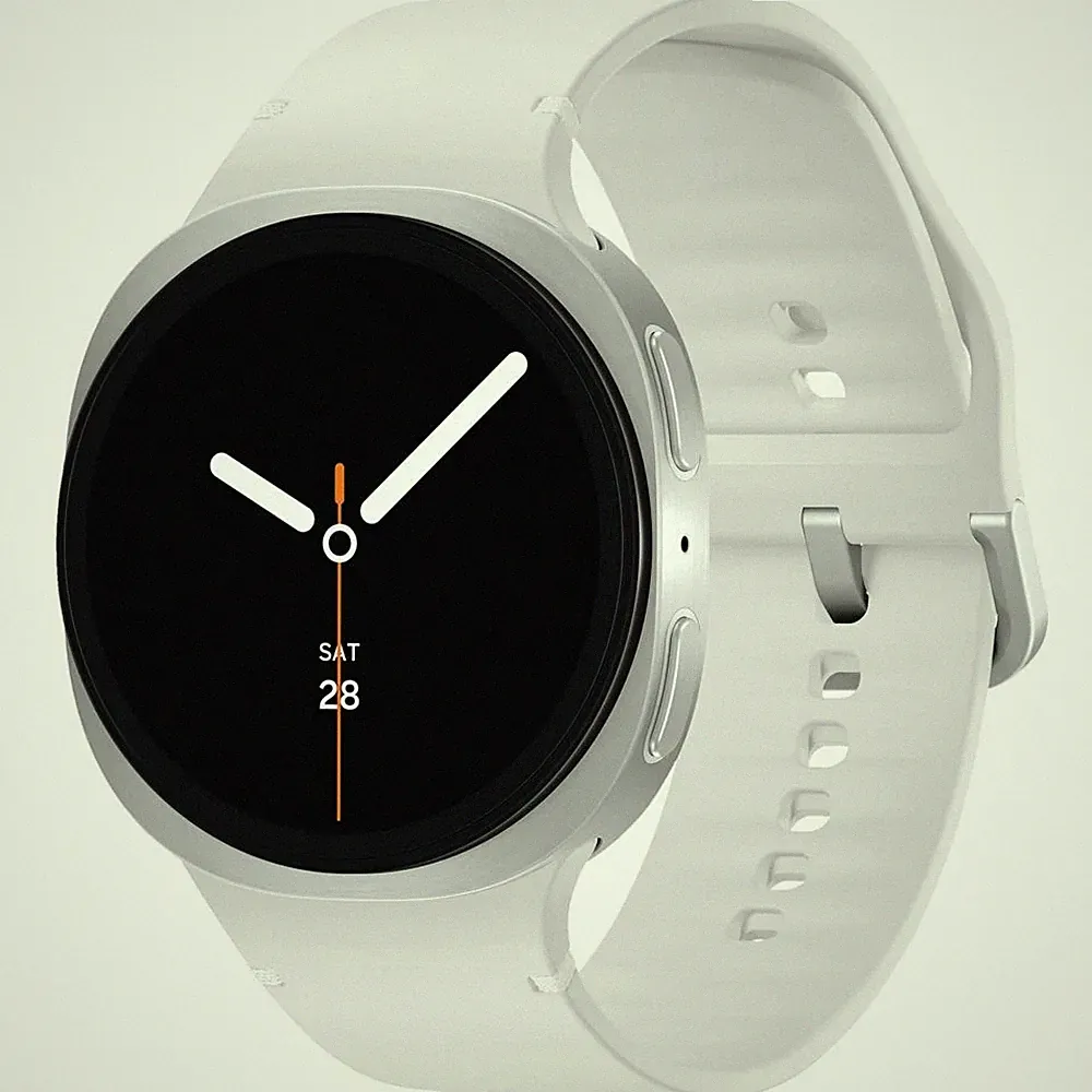 Samsung Galaxy Watch 8 44 mm Smartwatch Silver (145-205 mm) Kautschuk