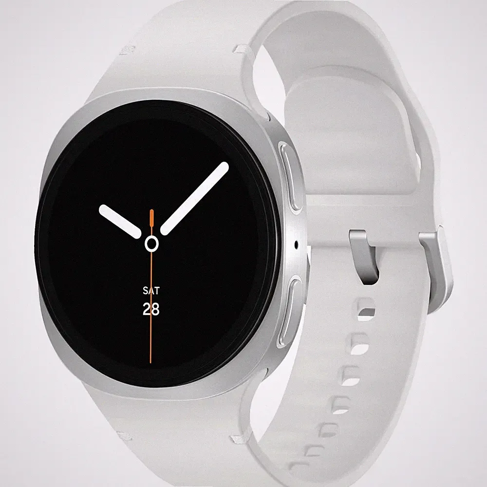 Samsung Galaxy Watch 8 LTE 40 mm Smartwatch Silver (130-180 mm) Kautschuk
