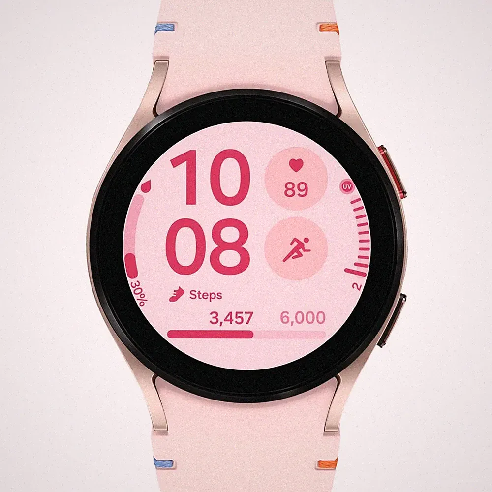 Samsung Galaxy Watch FE 40 mm Smartwatch Pink Gold (40 mm) Fluorkautschuk