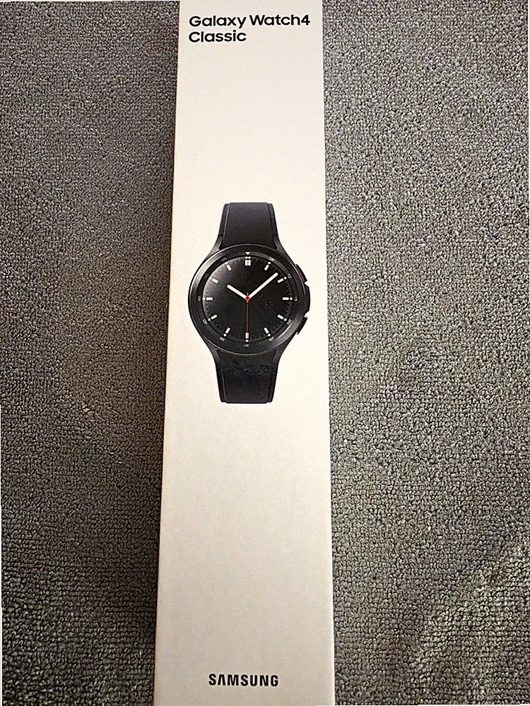 Samsung Galaxy Watch4 Classic 46 mm Smartwatch schwarz, Silikonarmband, Android