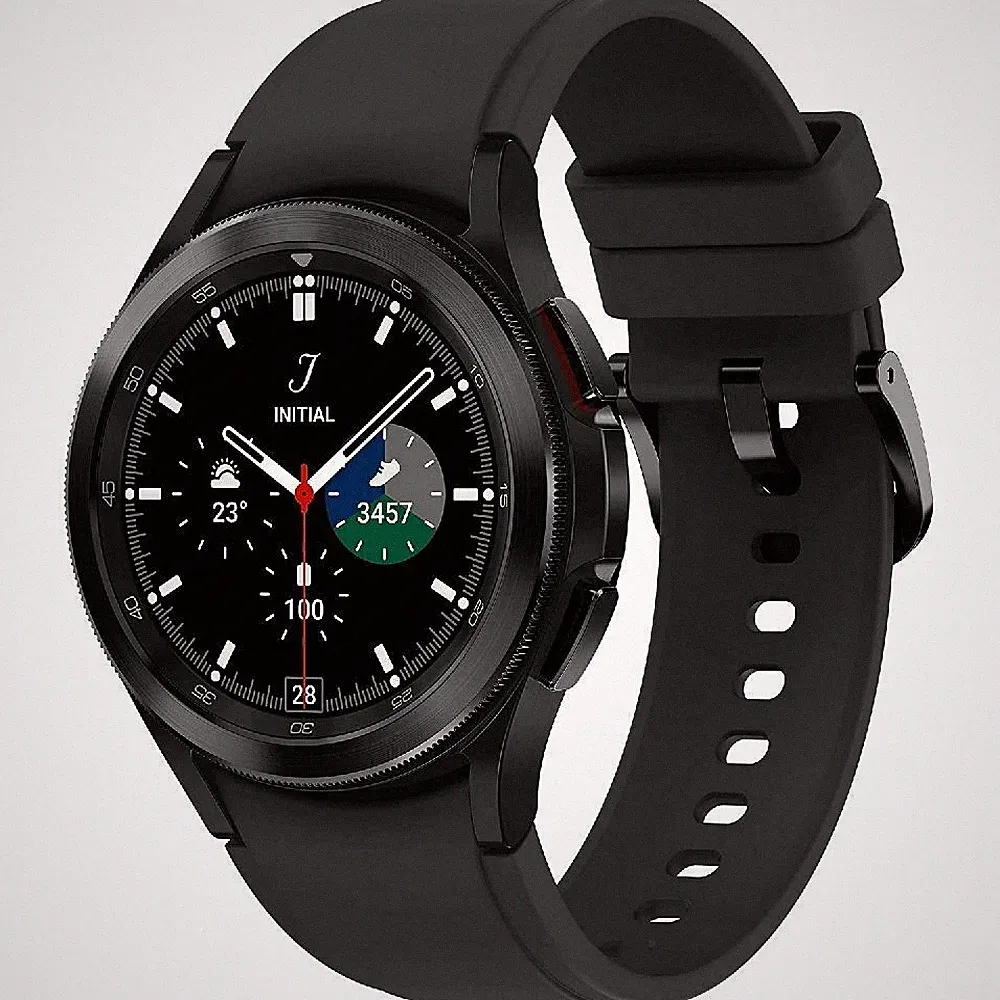 Samsung Galaxy Watch4 Classic WiFi 46 mm (SM-R890F) Schwarz Fitnessuhr Smartwatc
