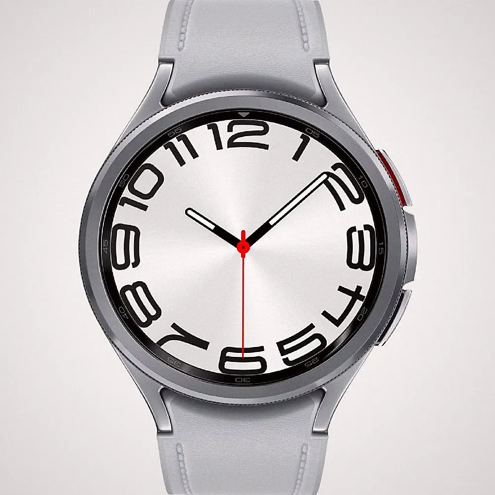 Samsung Galaxy Watch6 Classic 47 mm (SM-R960) Silber Smartwatch ohne Armband