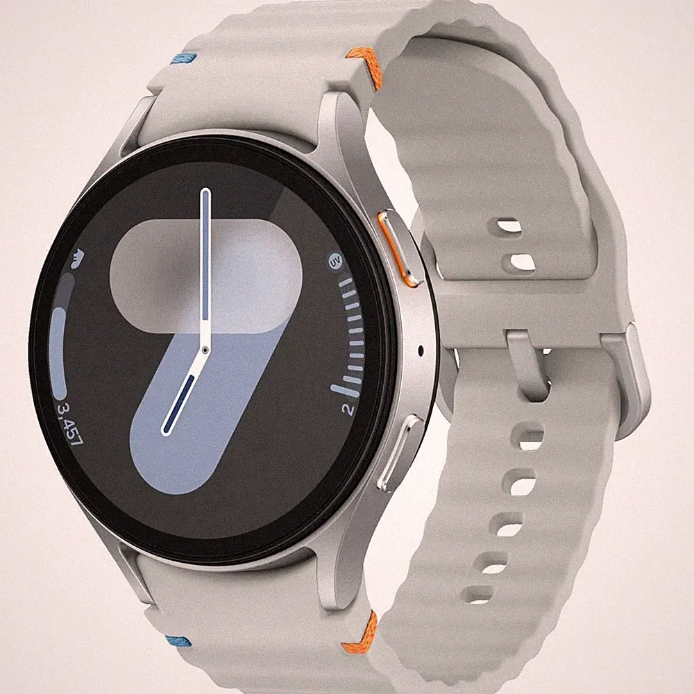 Samsung Galaxy Watch7 BT 44 mm Smartwatches Silver (85-130 mm) Nitrilkautschuk