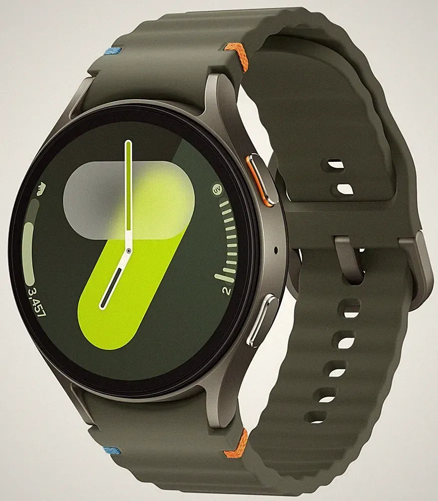 Samsung Galaxy Watch7 Digital 44 mm M/L Smartwatch Rund IP68 327 ppi Grün