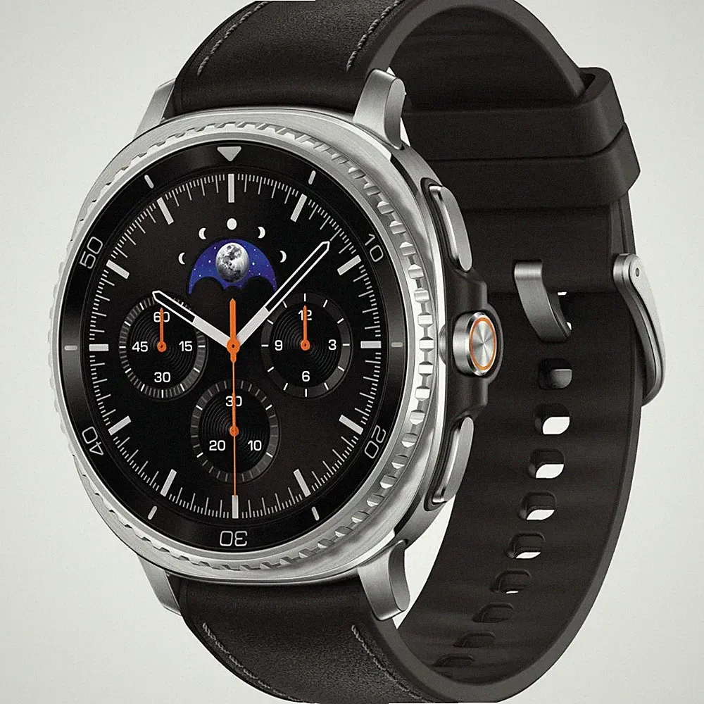 Samsung Galaxy Watch8 Classic 46 mm Smartwatch Black (130-205 mm) PU/Kautschuk