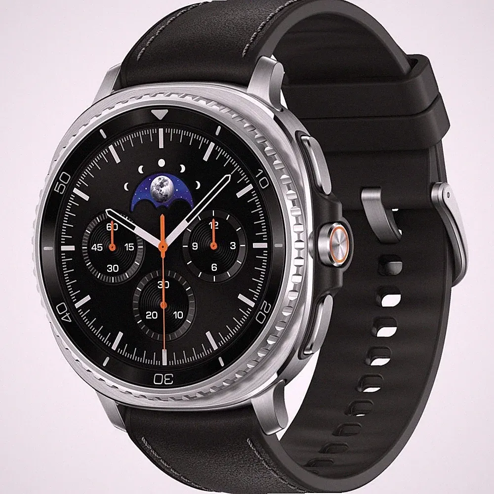 Samsung Galaxy Watch8 Classic 46 mm Smartwatch Black (130-205 mm) PU/Kautschuk