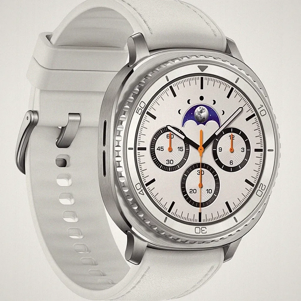 Samsung Galaxy Watch8 Classic L500 46 mm Bluetooth - Smartwatch - weiß