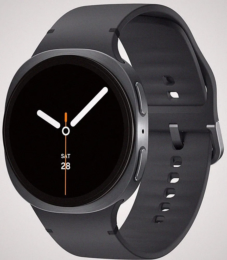 Samsung Galaxy Watch8 Digital 44 mm Smartwatch Rund IP68 327 ppi Graphit