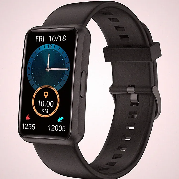 Schrittzähler Uhr Fitness Tracker Aktivitätsmonitor 1 47 Zoll Schwarz 3 Modi