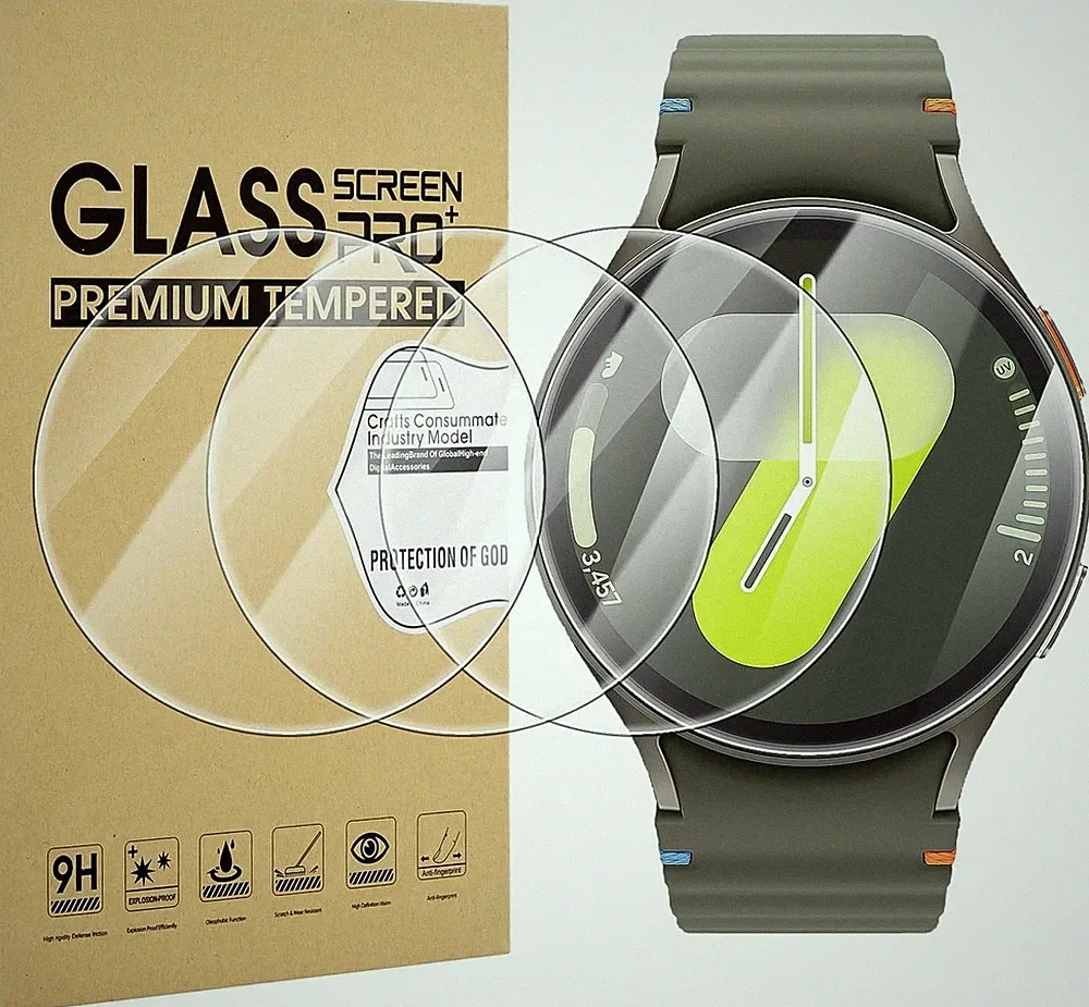 Schutzfolie 4-Stück Gehärtetes Glas 9H für Samsung Galaxy Watch 7 44mm