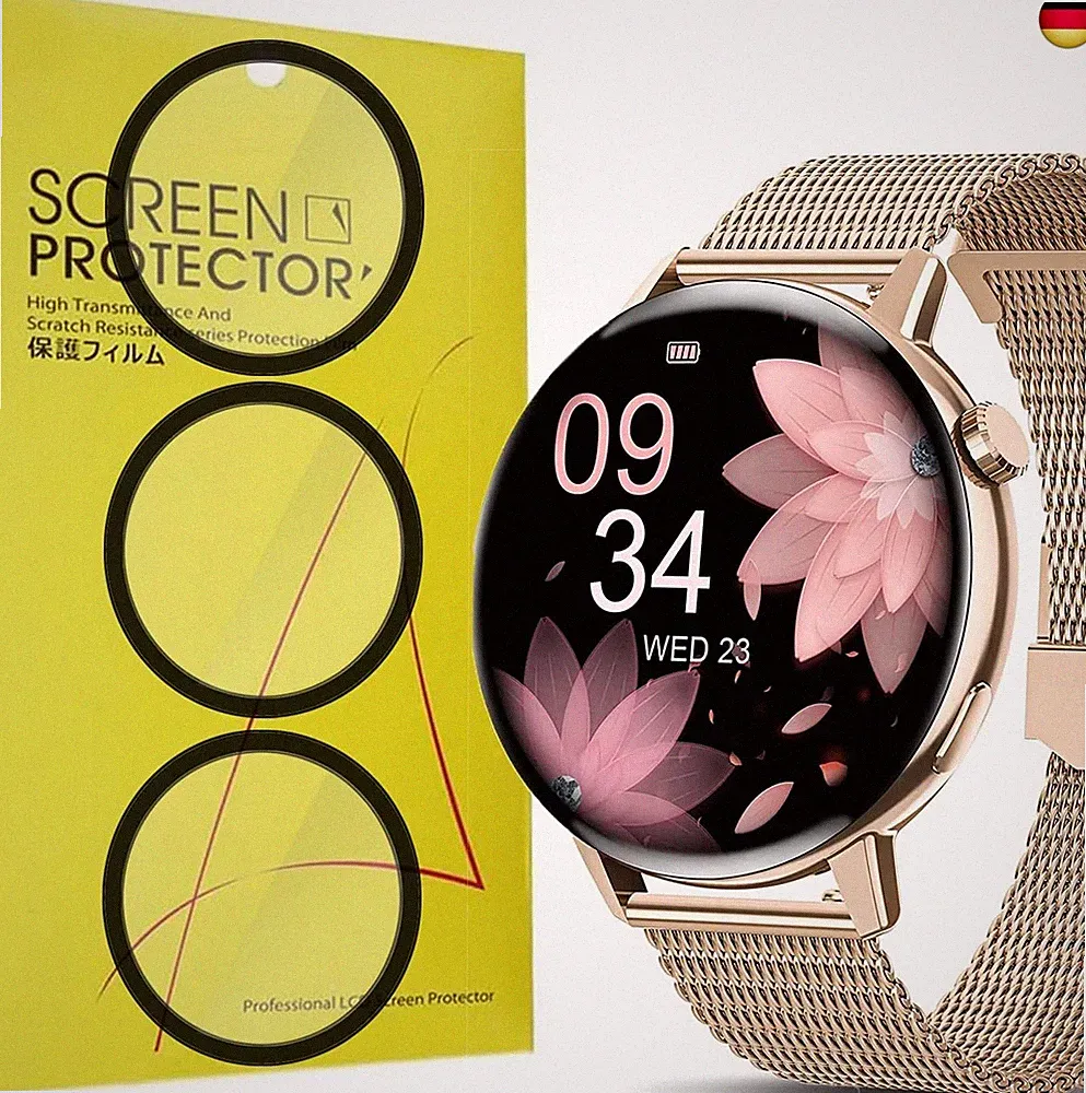 Schutzfolie Kompatibel für SWGOTA Smartwatch 1.32 Zoll, HD klar Flexible TPU