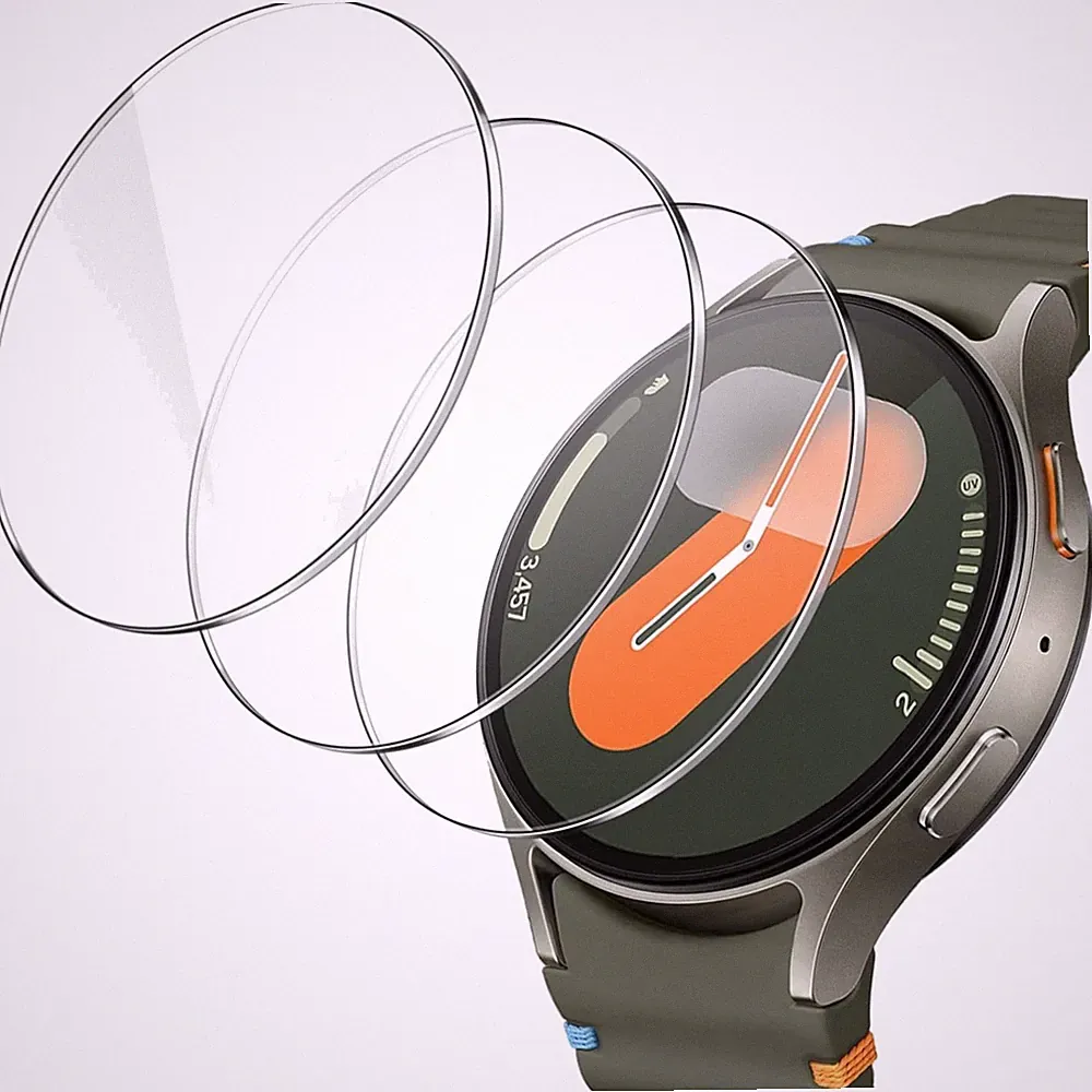 Schutzfolie Smartwatch Panzer Glas Kratzfest Displayschutz 40mm 3 Stück