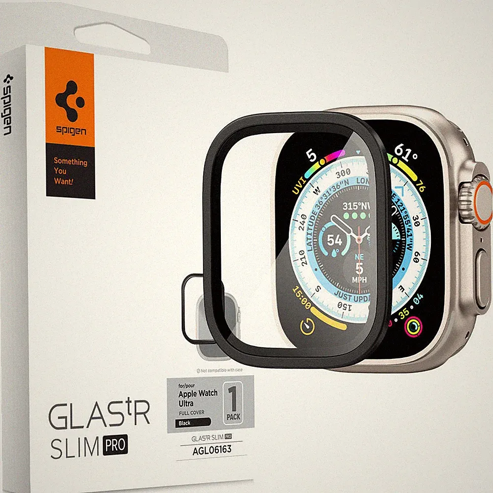 Schutzglas für Smart Watch Ultra 3/2/1 49 mm Spigen Displayschutzglas Hartglas