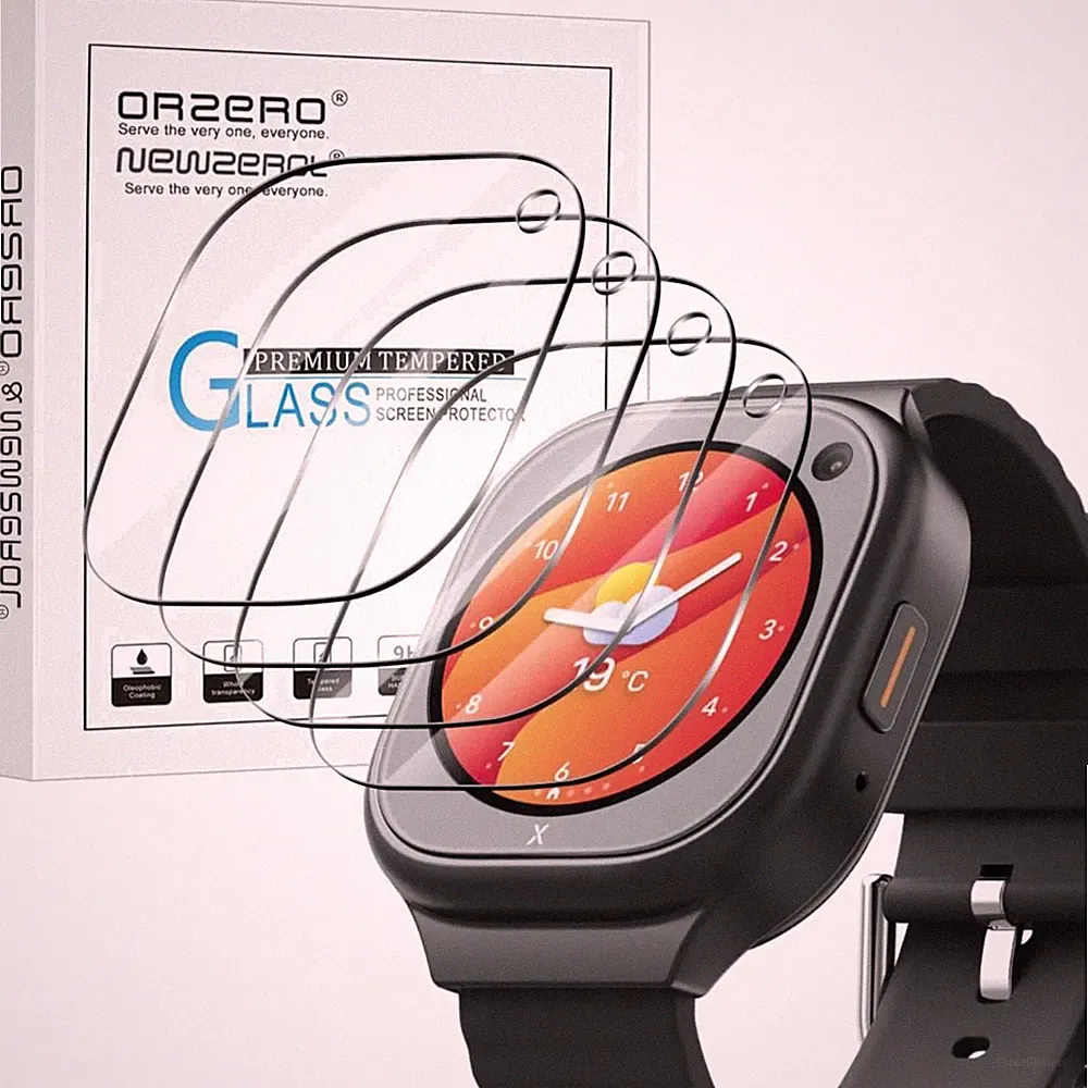 Schutzglas Smartwatch 9H Hartglas Kratzfest 4 Stück kompatibel Xplora X6 Pro